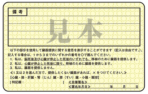 免許証